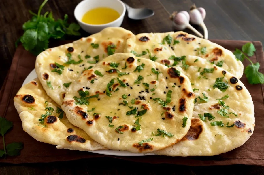 Garlic Naan at Spicy Bite, Saskatoon
