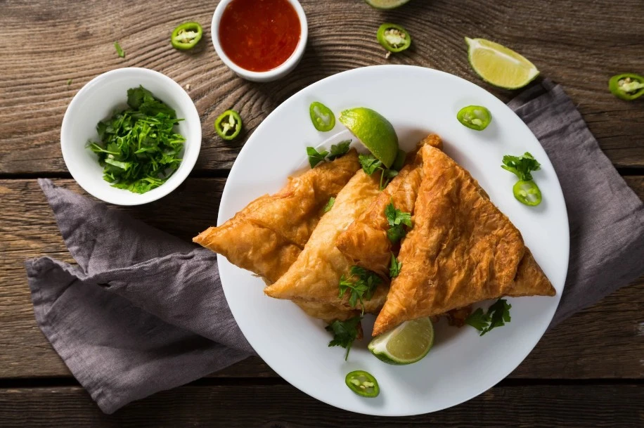 Vegetable Samosa at Spicy Bite, Saskatoon